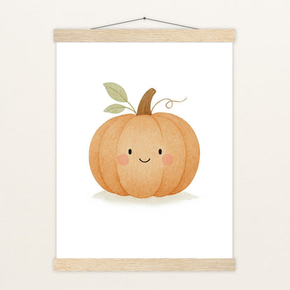 Gemüse: Kürbis Poster mit Leisten von tinylearner