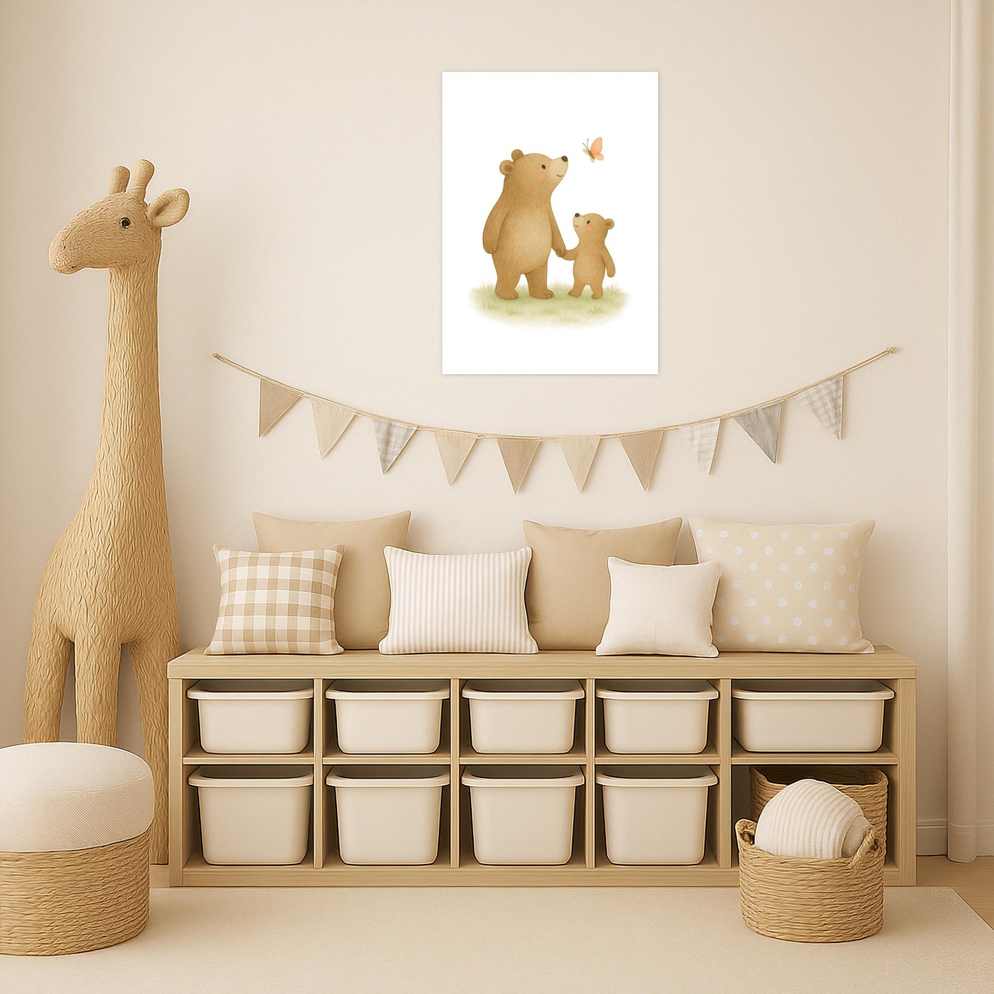 Balu der Bär - Motiv: "Schmetterling" Poster von tinylearner