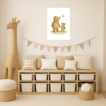 Balu der Bär - Motiv: "Schmetterling" Poster von tinylearner