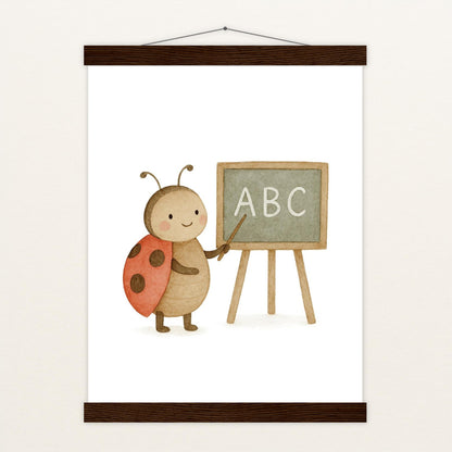Marie der Marienenkäfer - Lehrer Poster mit Leisten von tinylearner