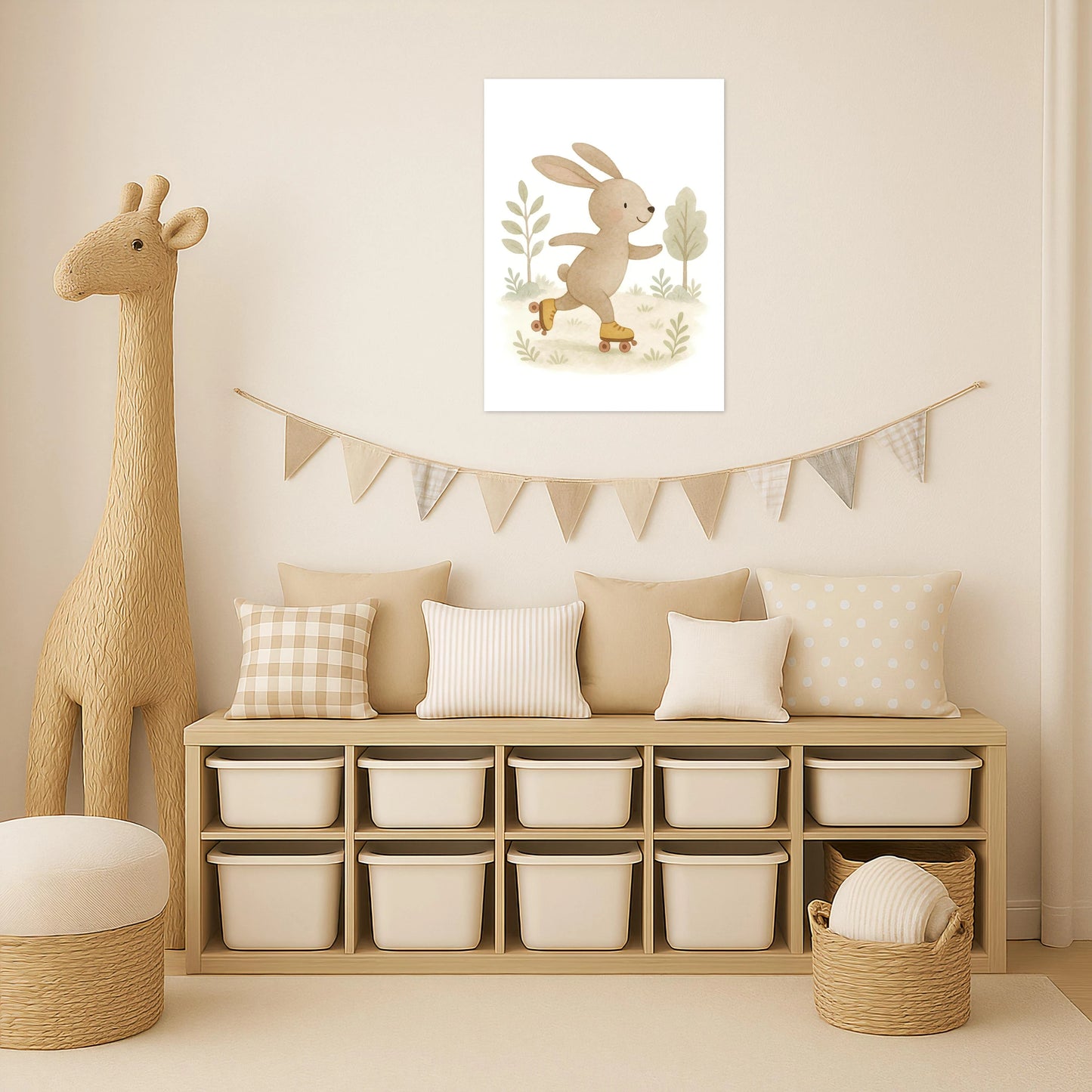 Holly der Hase - Motiv: "Rollschuhe" Poster von tinylearner