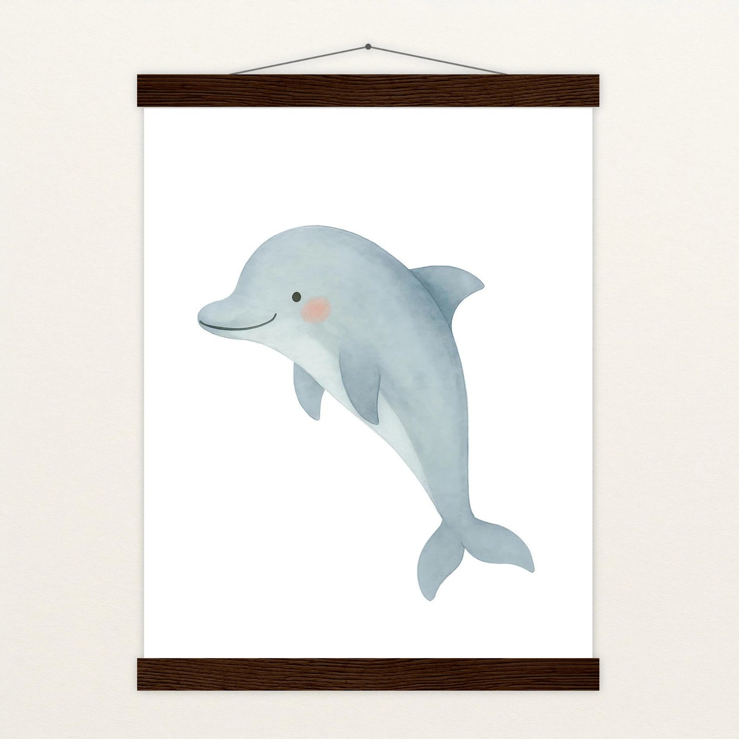 Dora der Delfin Poster mit Leisten von tinylearner