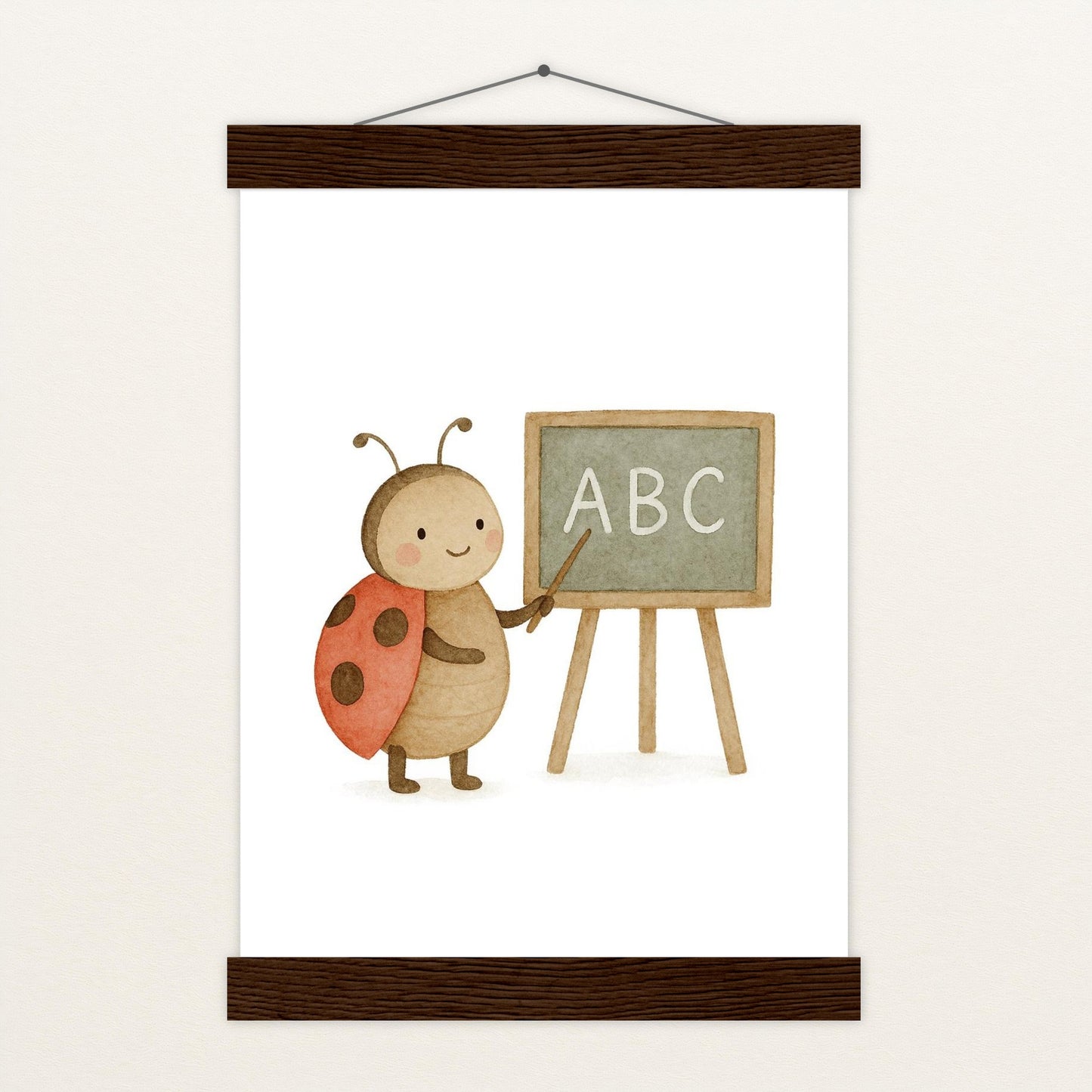 Marie der Marienenkäfer - Lehrer Poster mit Leisten von tinylearner