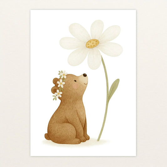 Balu der Bär - Motiv: "Gänseblümchen" Poster von tinylearner