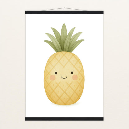 Obst: Ananas Poster mit Leisten von tinylearner