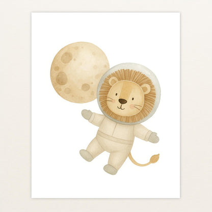Leo der Löwe - Motiv: "Astronaut" Poster von tinylearner
