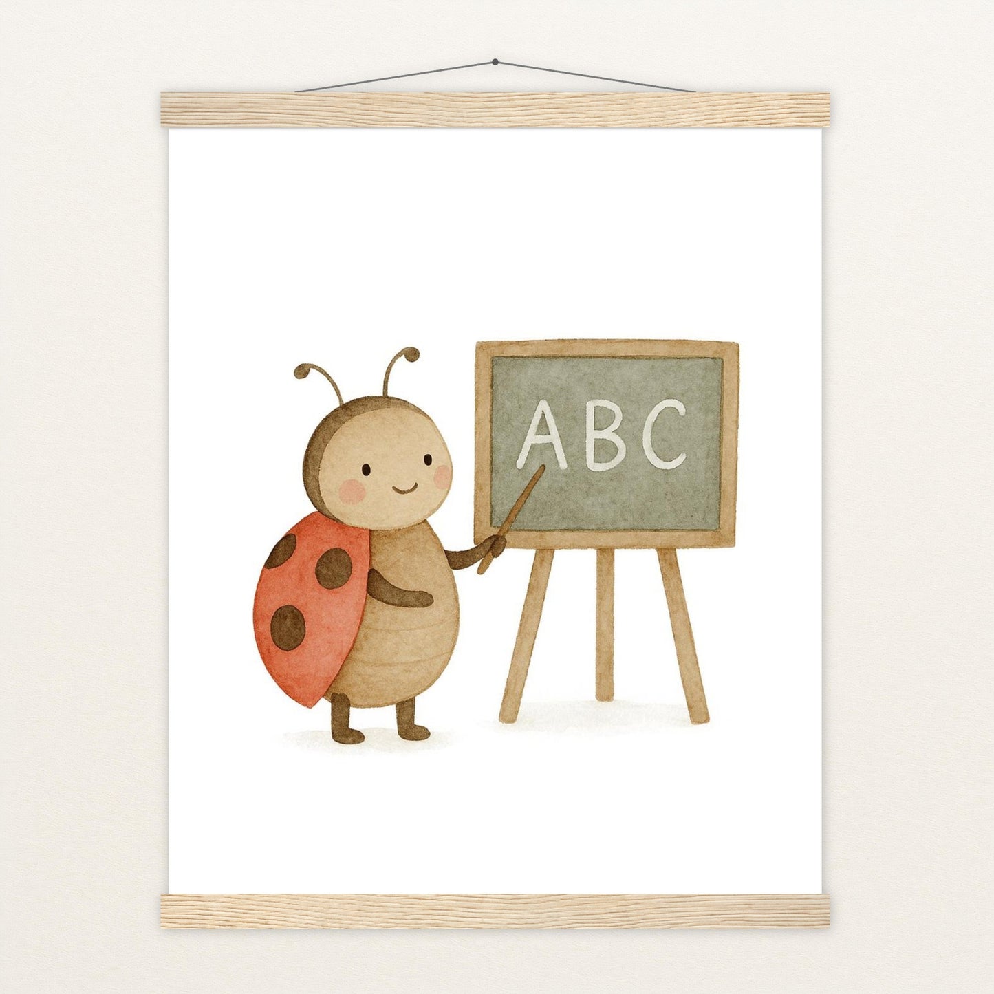 Marie der Marienenkäfer - Lehrer Poster mit Leisten von tinylearner