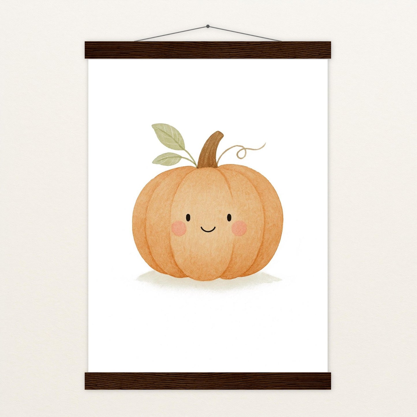 Gemüse: Kürbis Poster mit Leisten von tinylearner