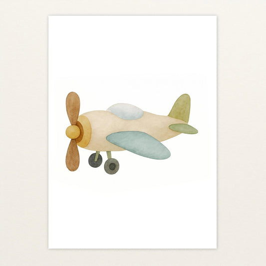 Propellerflugzeug Poster von tinylearner