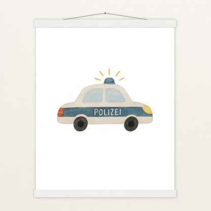 Polizei Poster mit Leisten von tinylearner