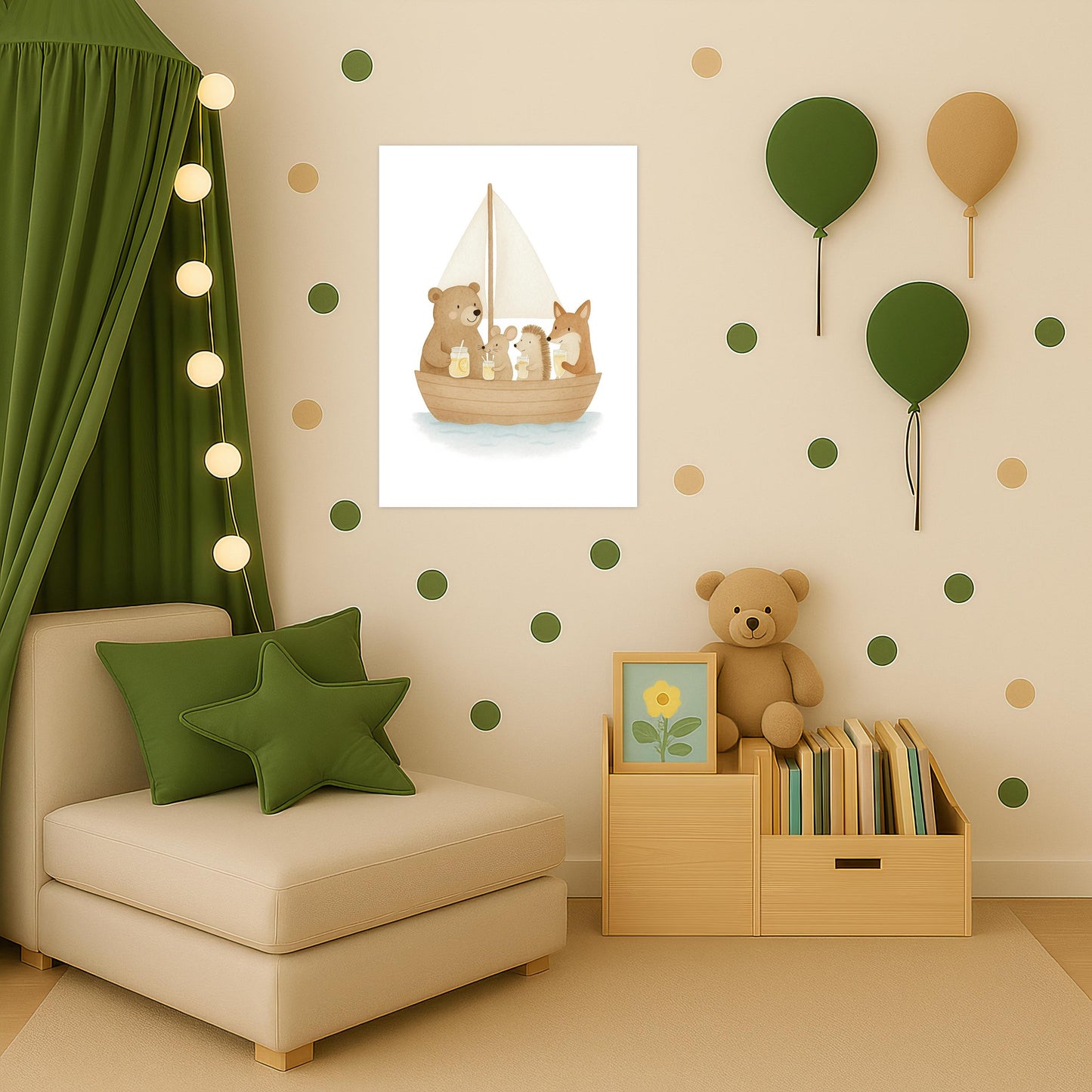 Tierfreunde - Motiv: "Segelschiff" Poster von tinylearner