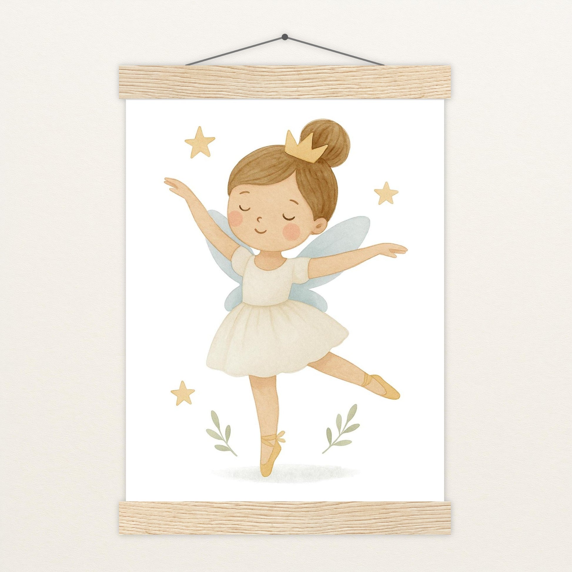 Fina die Fee - Motiv: "Ballett" Poster mit Leisten von tinylearner