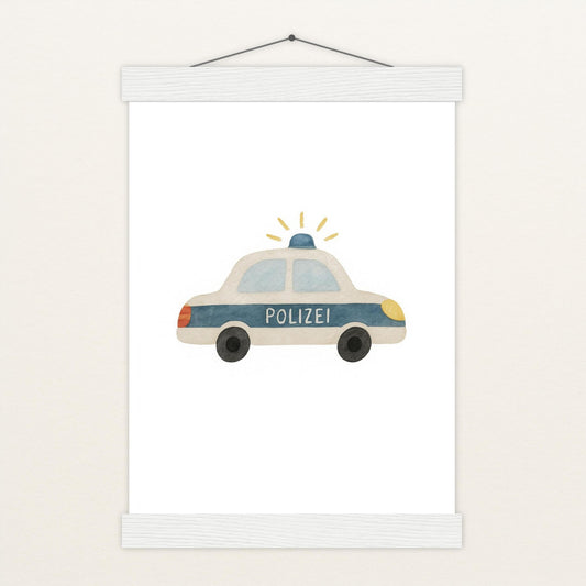 Polizei Poster mit Leisten von tinylearner
