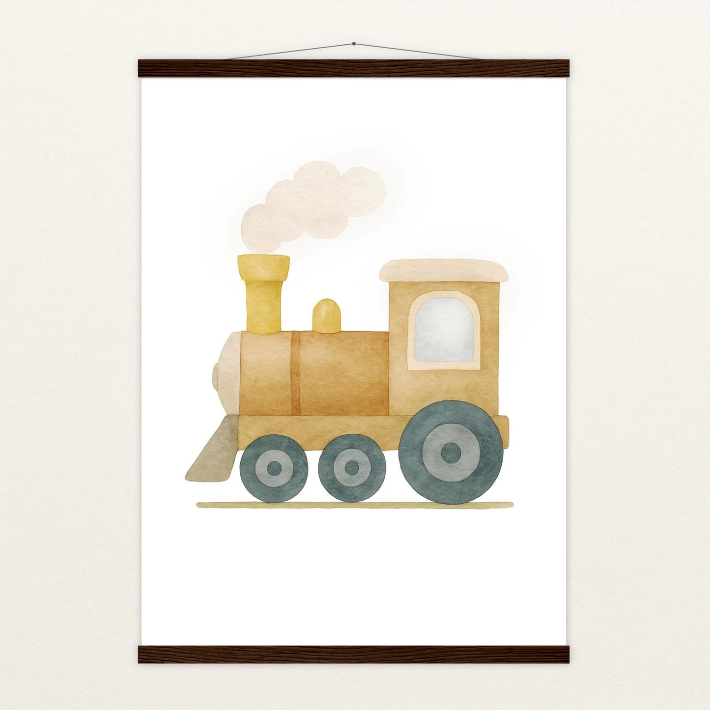 Lokomotive Poster mit Leisten von tinylearner