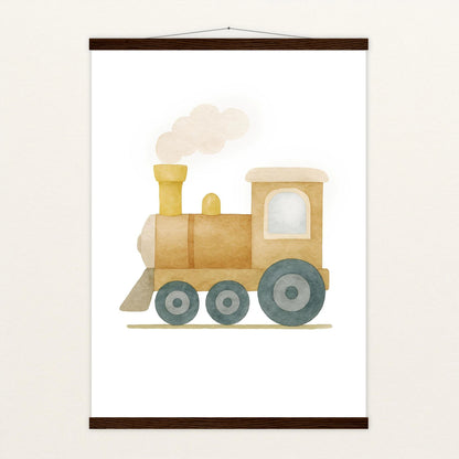 Lokomotive Poster mit Leisten von tinylearner