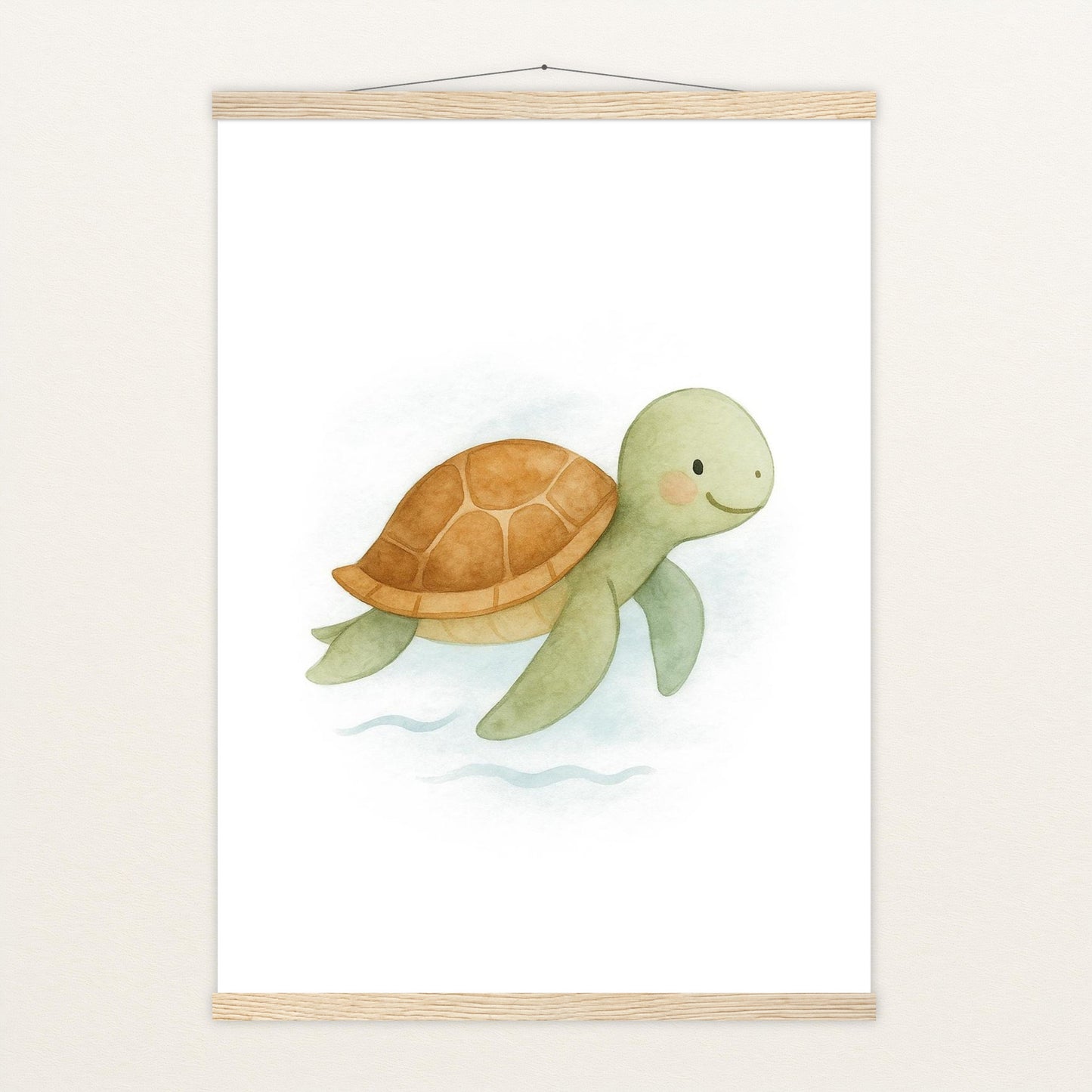 Sora die Schildkröte Poster mit Leisten von tinylearner