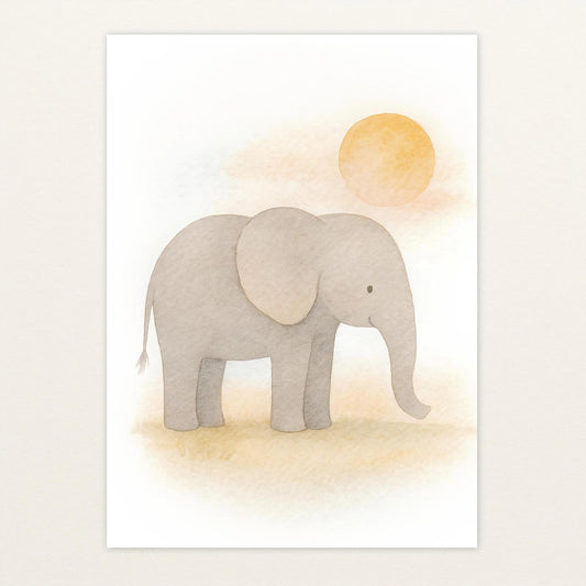 Emil der Elefant - Motiv: "Sonne" Poster von tinylearner