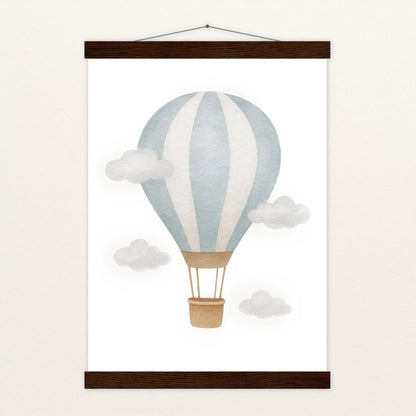 Heißluftballon Poster mit Leisten von tinylearner