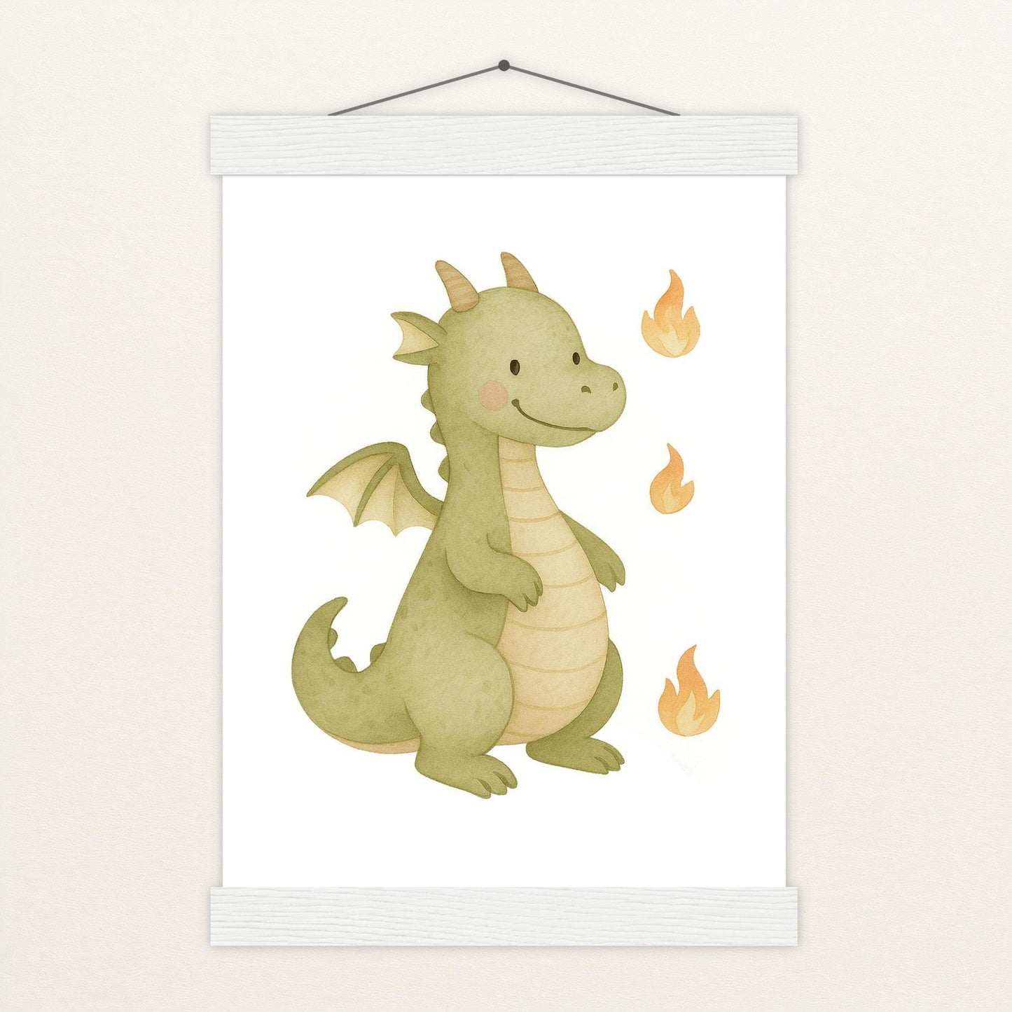 Drax der Drache Poster mit Leisten von tinylearner