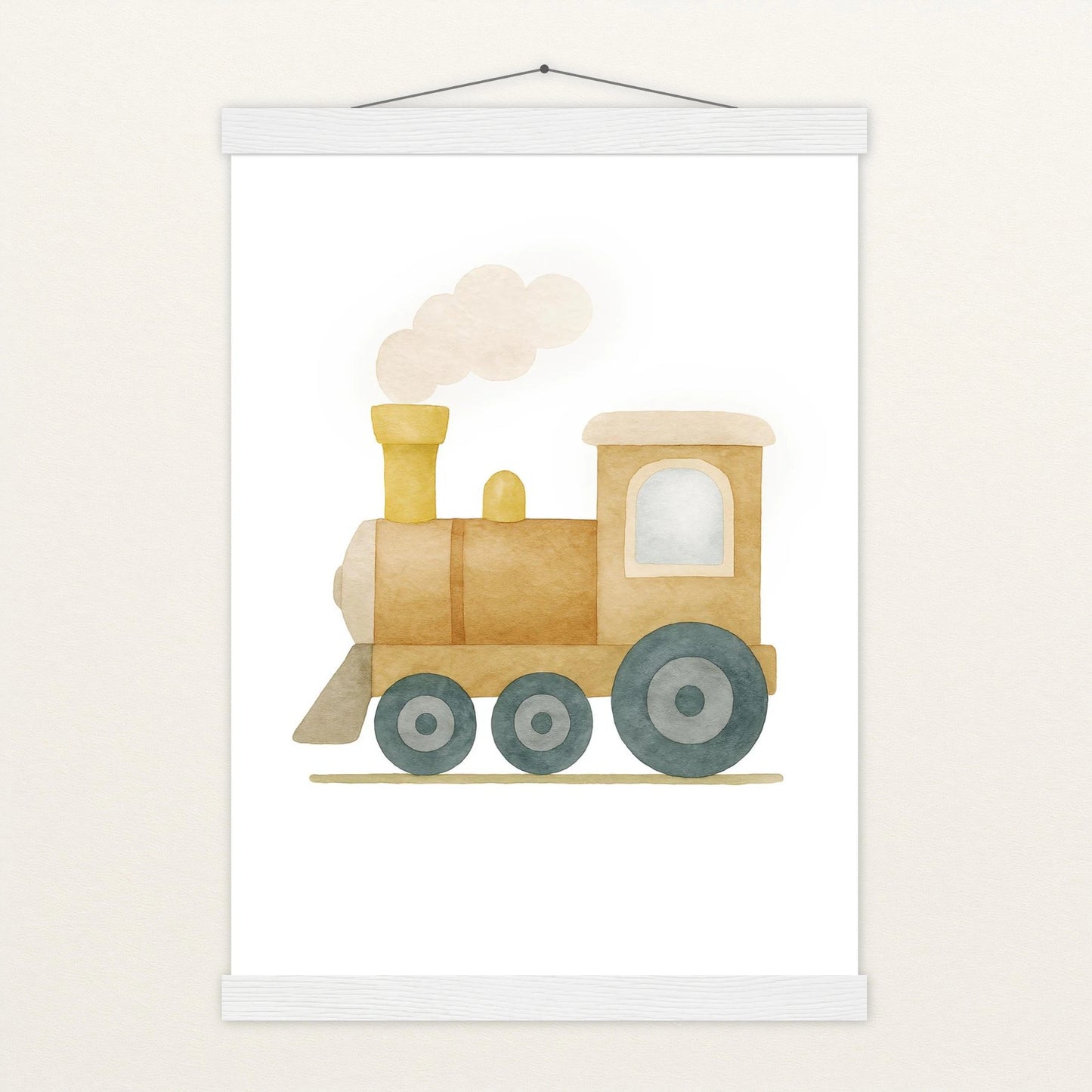 Lokomotive Poster mit Leisten von tinylearner