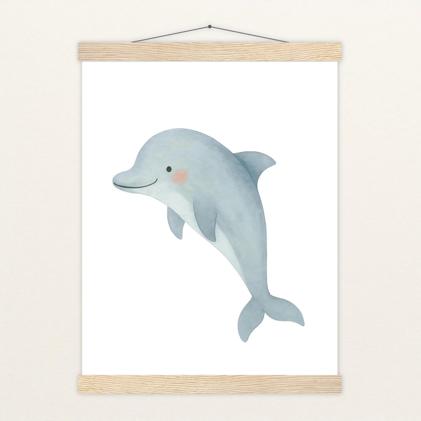 Dora der Delfin Poster mit Leisten von tinylearner