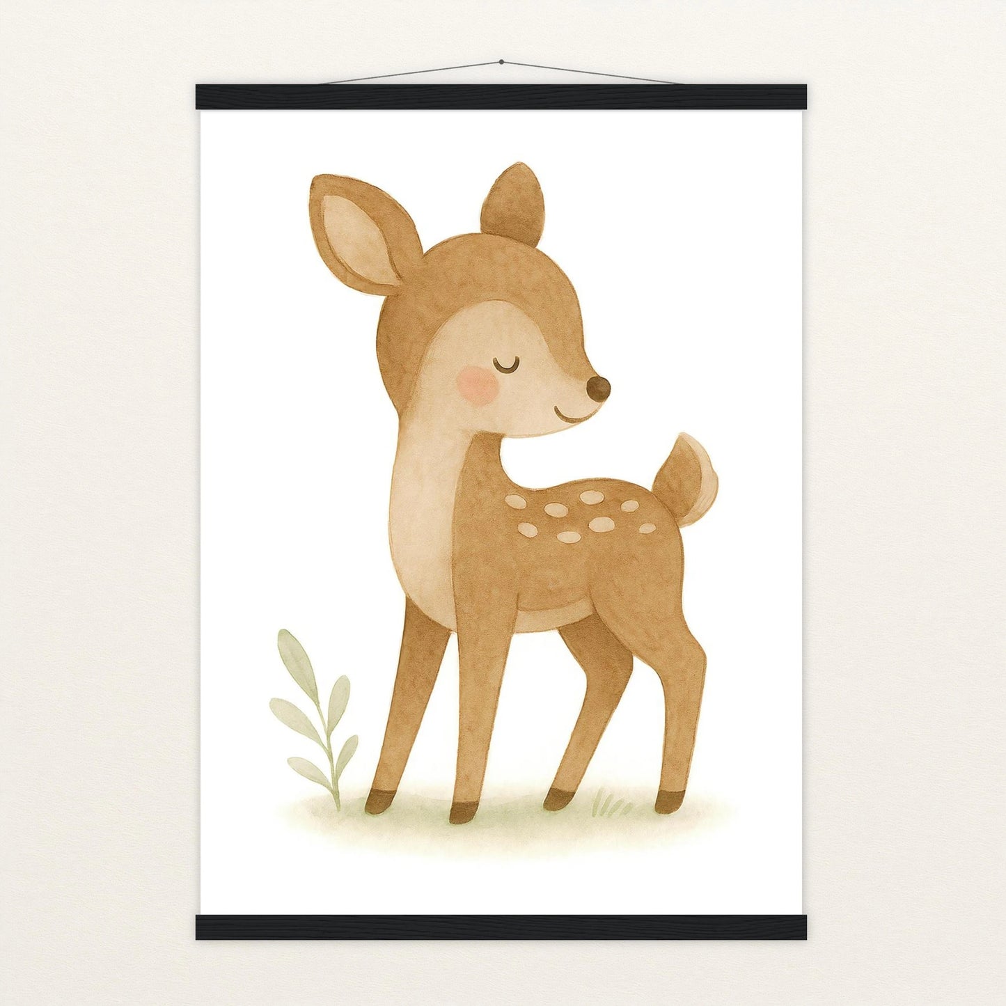 Ria das Reh Poster mit Leisten von tinylearner