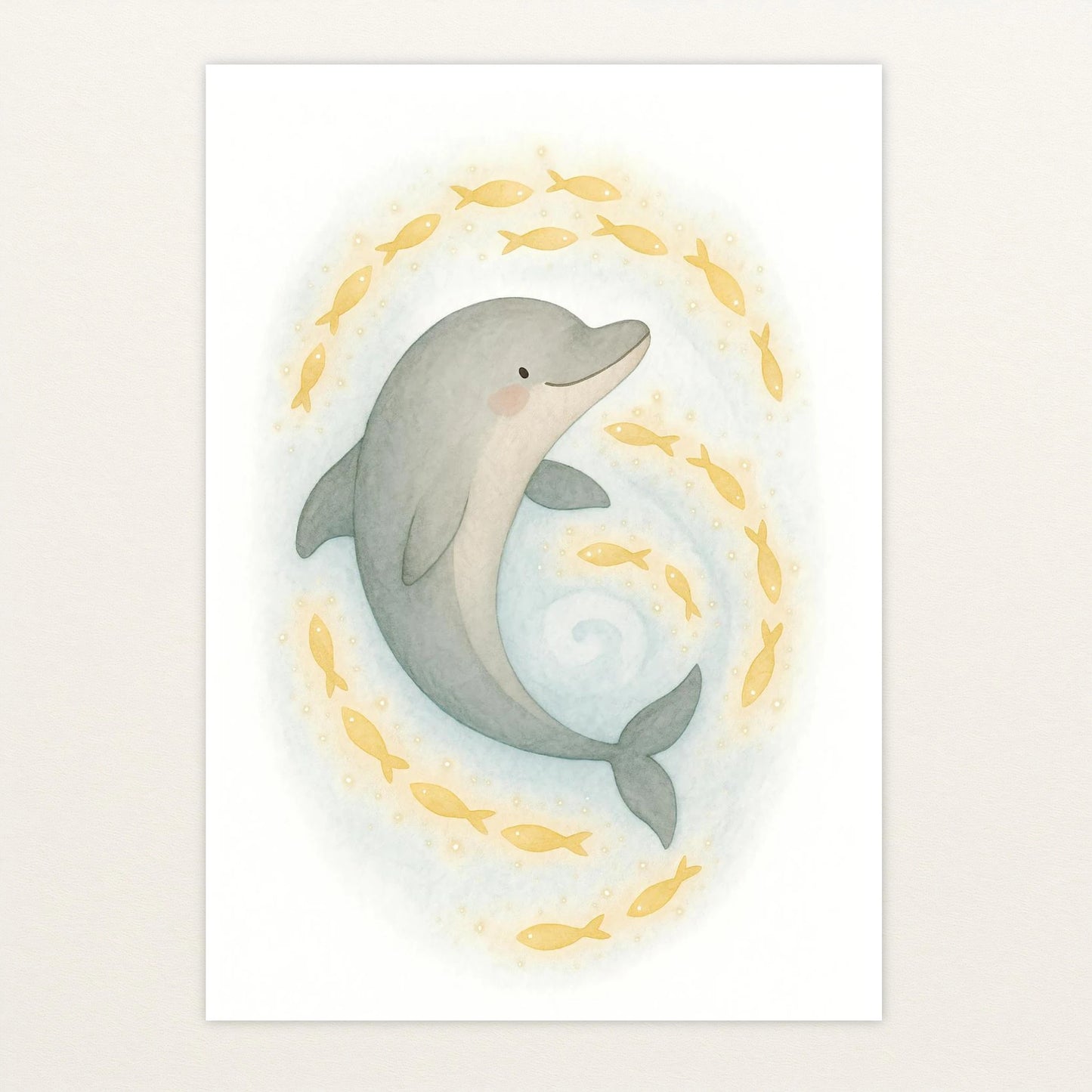 Dora der Delfin - Motiv: "Leuchtfische" Poster von tinylearner