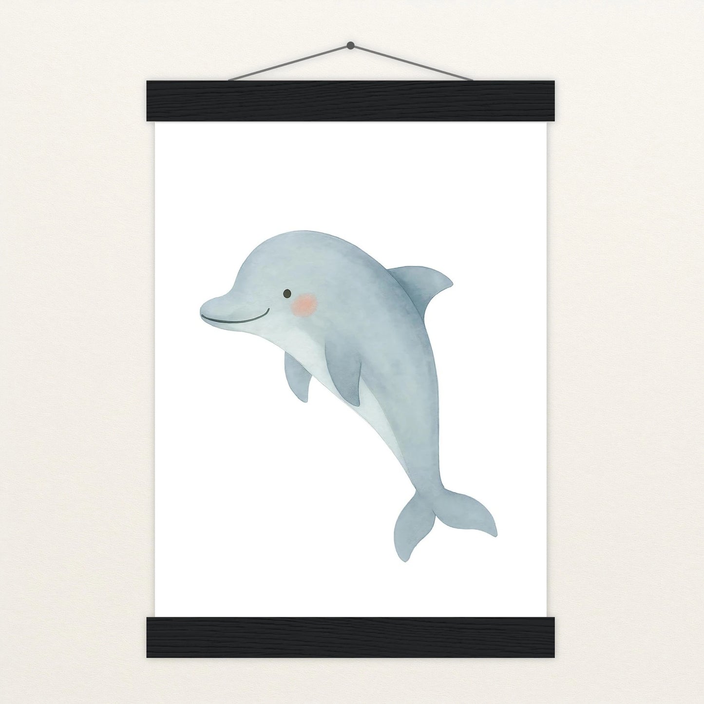 Dora der Delfin Poster mit Leisten von tinylearner