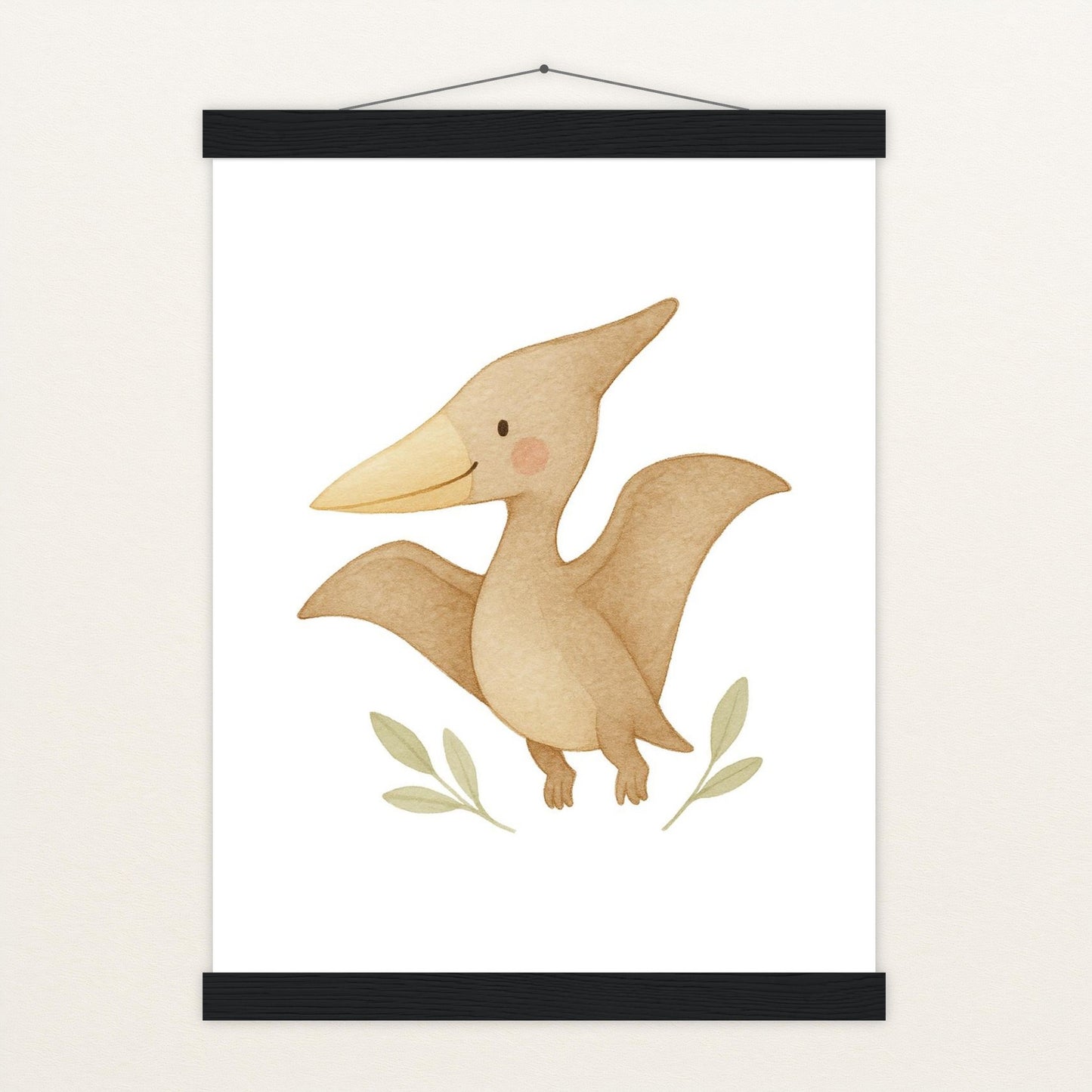 Dinosaurier Pteranodon Poster mit Leisten von tinylearner