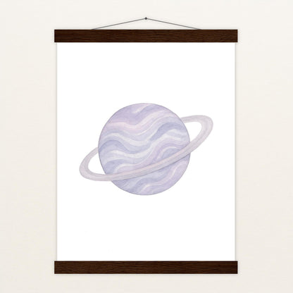 Planet Poster mit Leisten von tinylearner