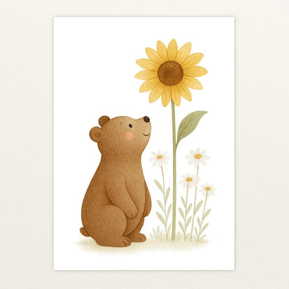 Balu der Bär - Motiv: "Sonnenblume" Poster von tinylearner