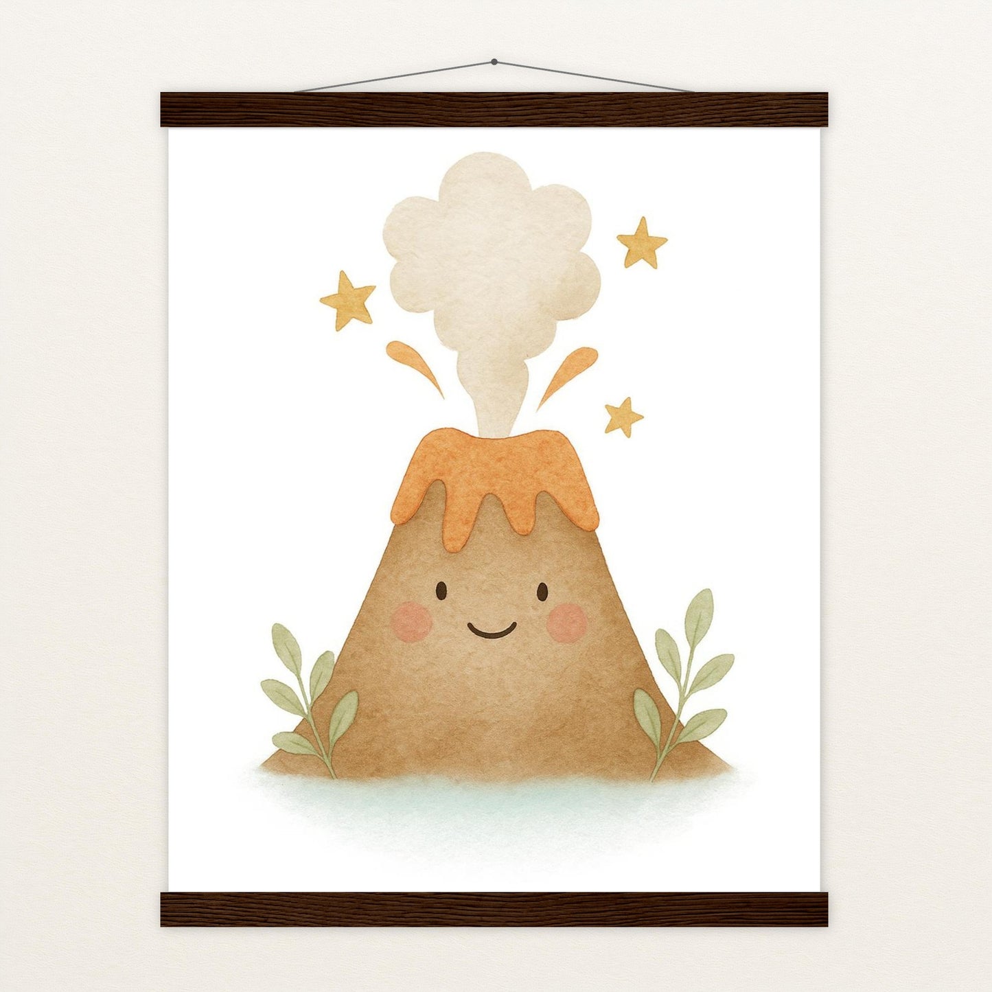 Vulkan Poster mit Leisten von tinylearner