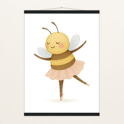 Bibi die Biene - Motiv: "Ballett" Poster mit Leisten von tinylearner