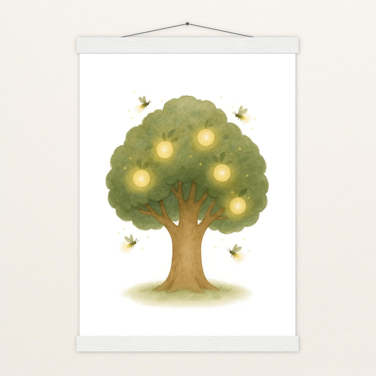 Leuchtbaum Poster mit Leisten von tinylearner