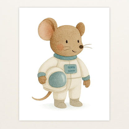 Mimi die Maus - Motiv: "Astronaut" Poster von tinylearner