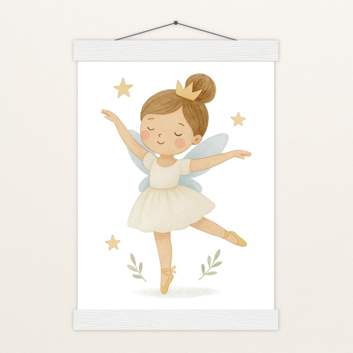 Fina die Fee - Motiv: "Ballett" Poster mit Leisten von tinylearner