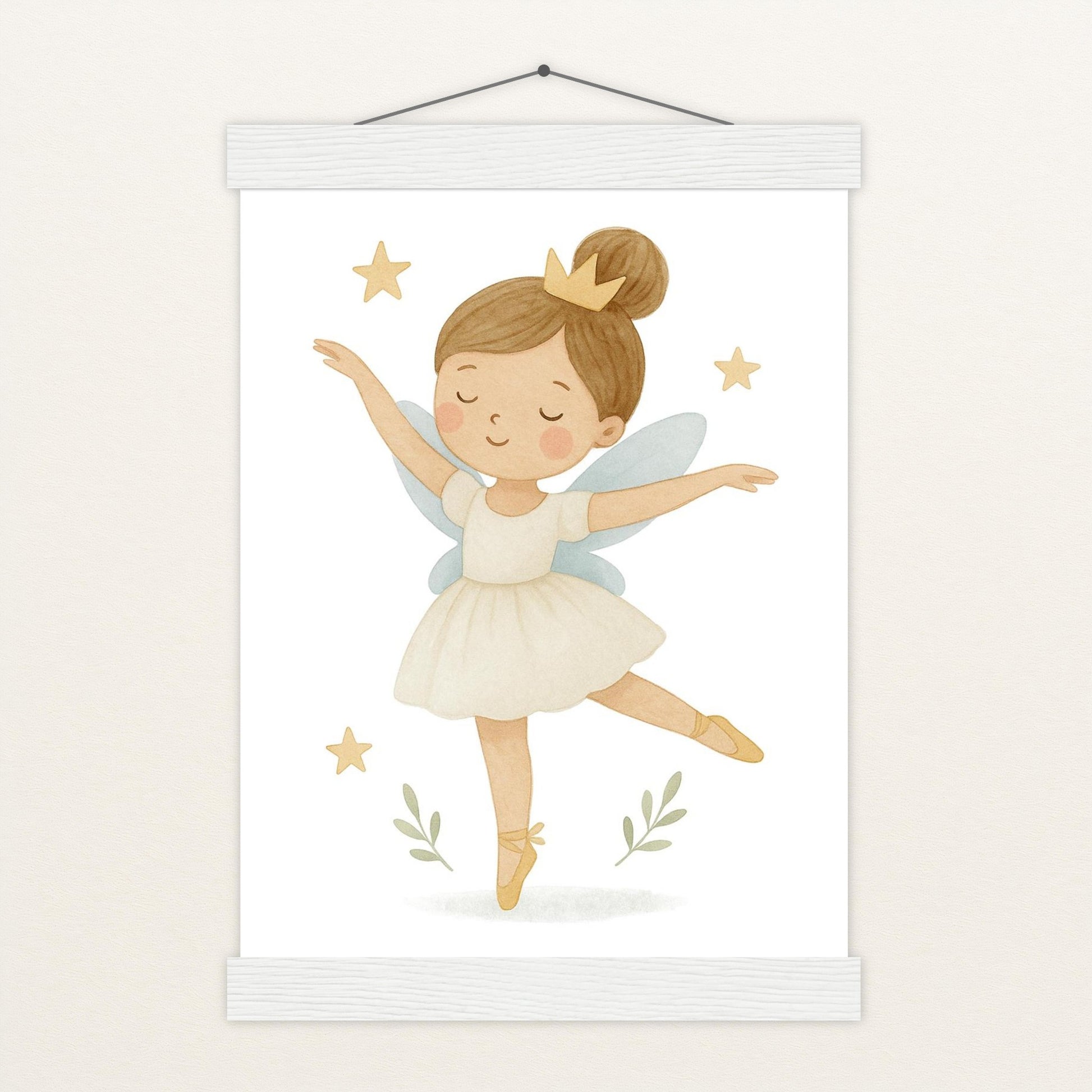 Fina die Fee - Motiv: "Ballett" Poster mit Leisten von tinylearner