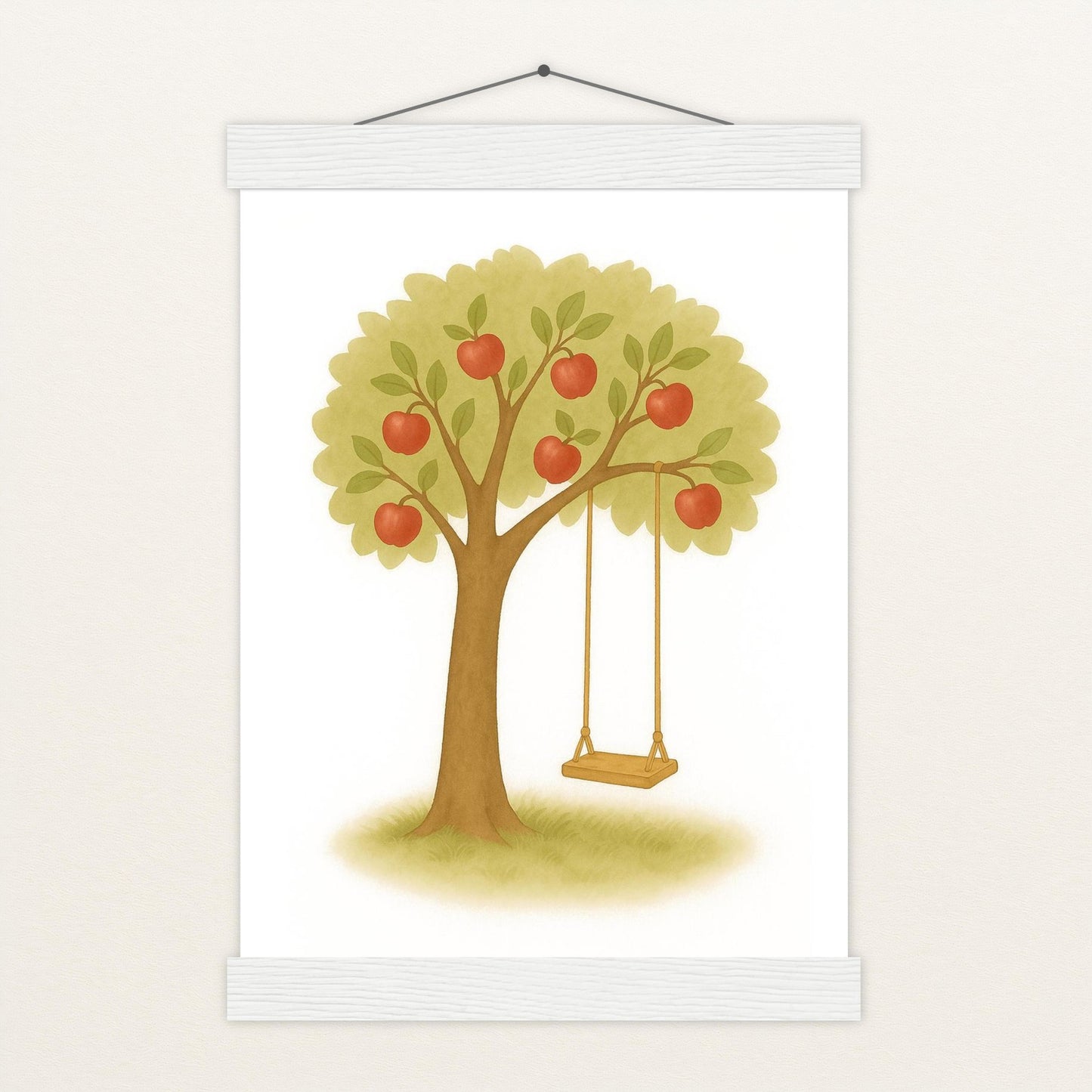 Apfelbaum Poster mit Leisten von tinylearner