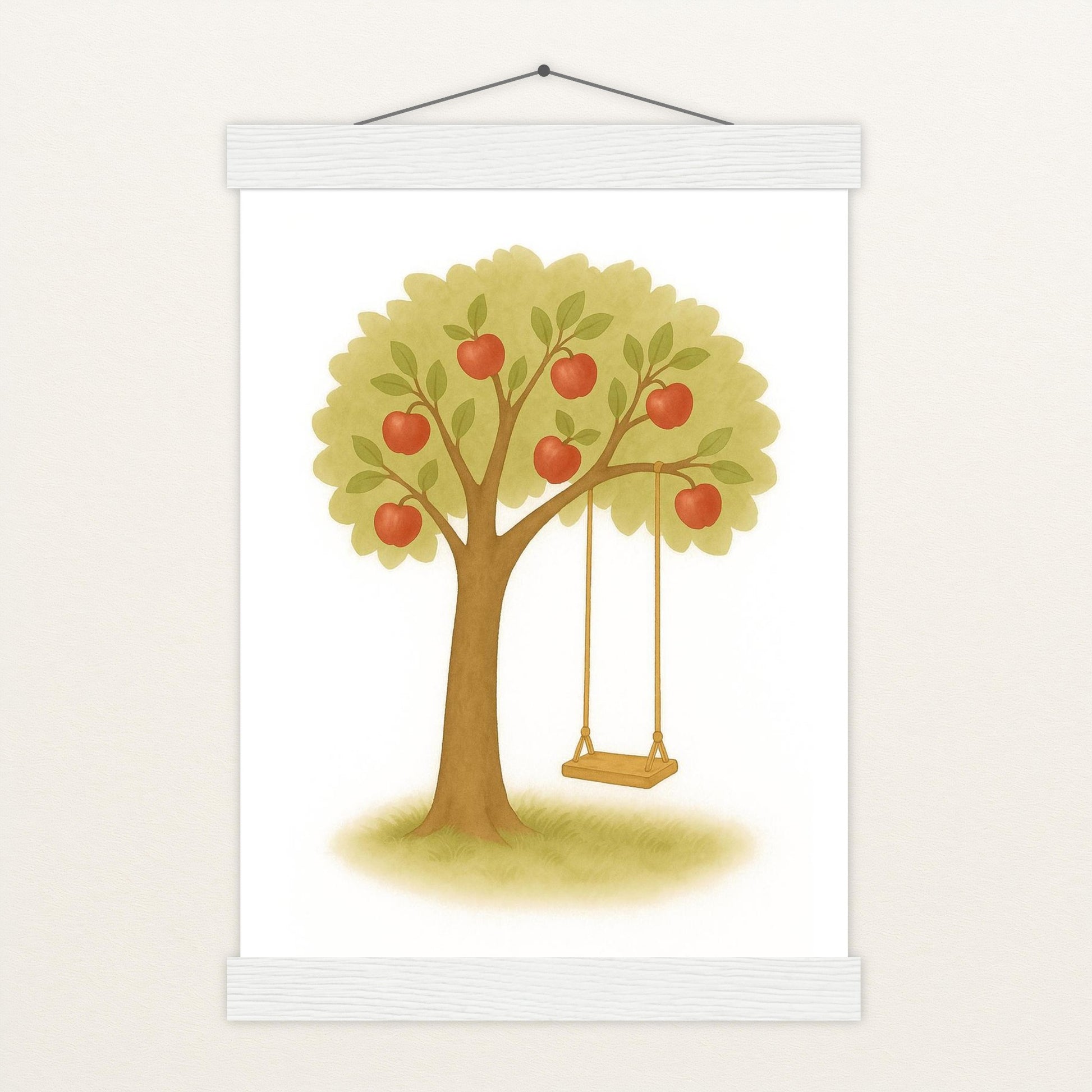 Apfelbaum Poster mit Leisten von tinylearner