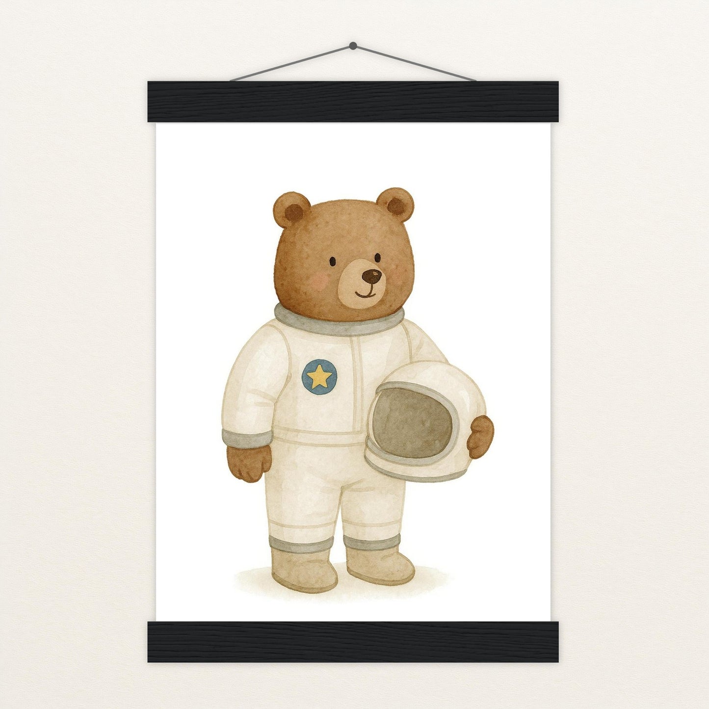 Balu der Bär - Motiv: "Astronaut" Poster mit Leisten von tinylearner