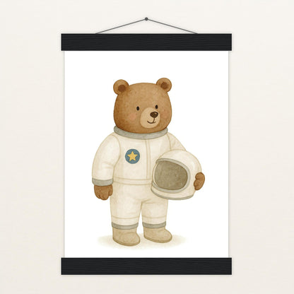 Balu der Bär - Motiv: "Astronaut" Poster mit Leisten von tinylearner