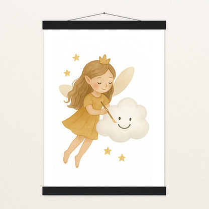 Fina die Fee - Motiv: "Wolke" Poster mit Leisten von tinylearner