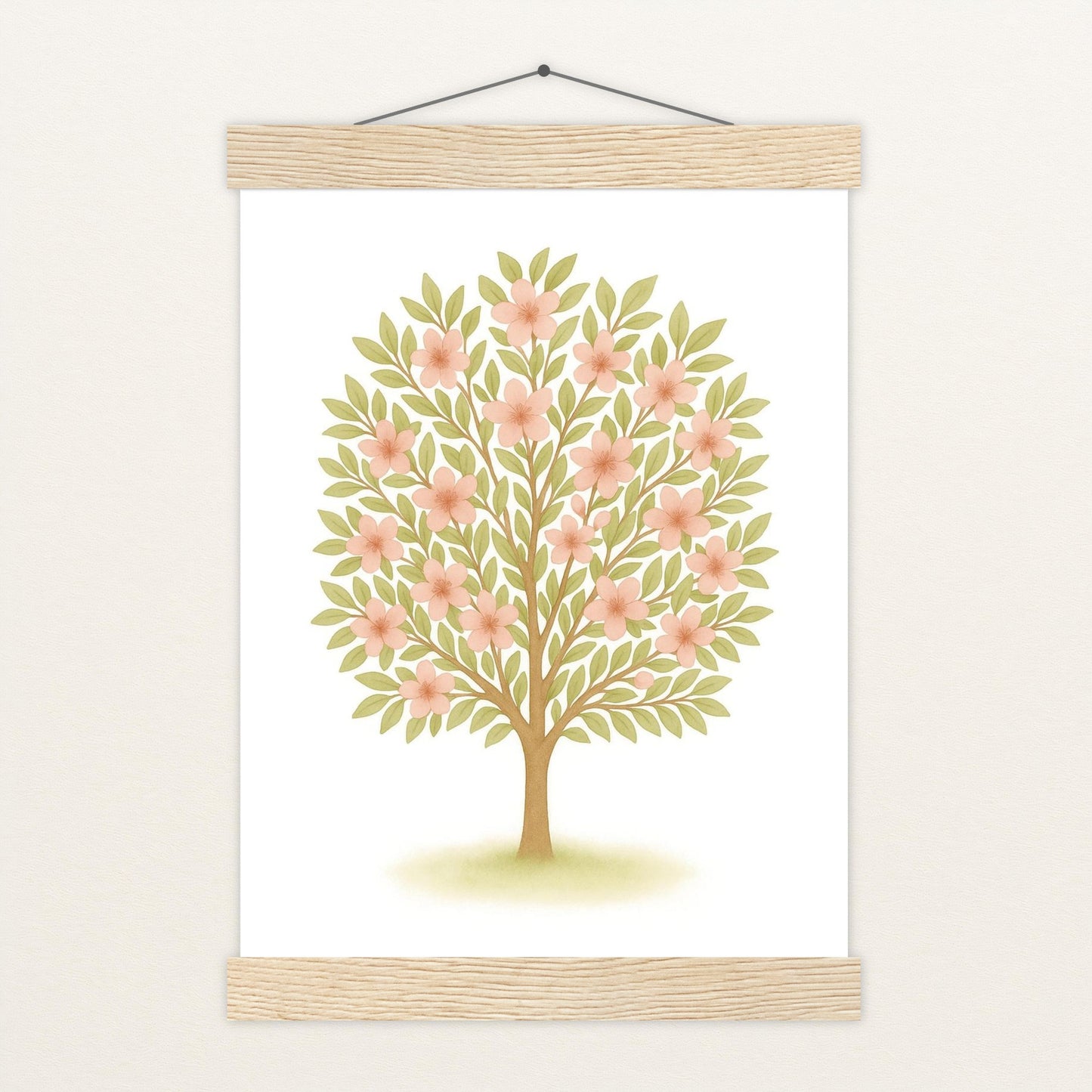 Kirschbaum Poster mit Leisten von tinylearner