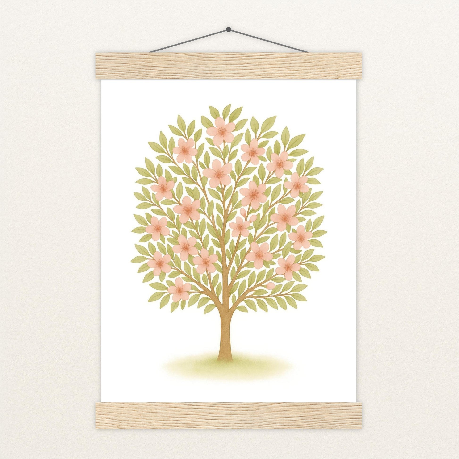 Kirschbaum Poster mit Leisten von tinylearner