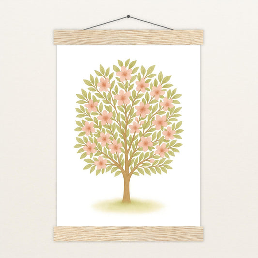 Kirschbaum Poster mit Leisten von tinylearner