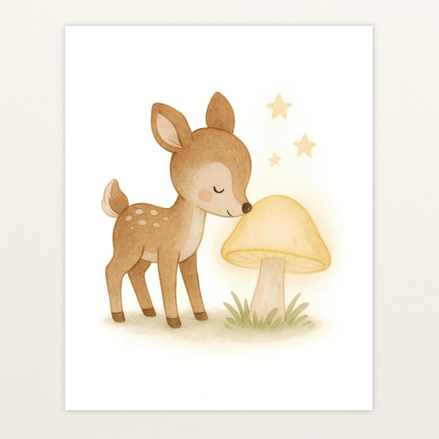 Ria das Reh - Motiv: "Leuchtpilz" Poster von tinylearner