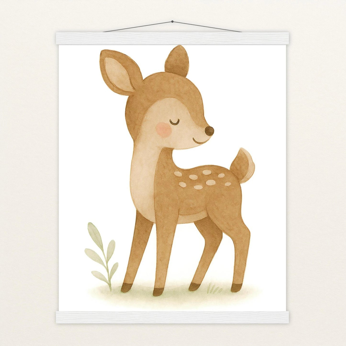 Ria das Reh Poster mit Leisten von tinylearner