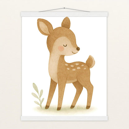 Ria das Reh Poster mit Leisten von tinylearner