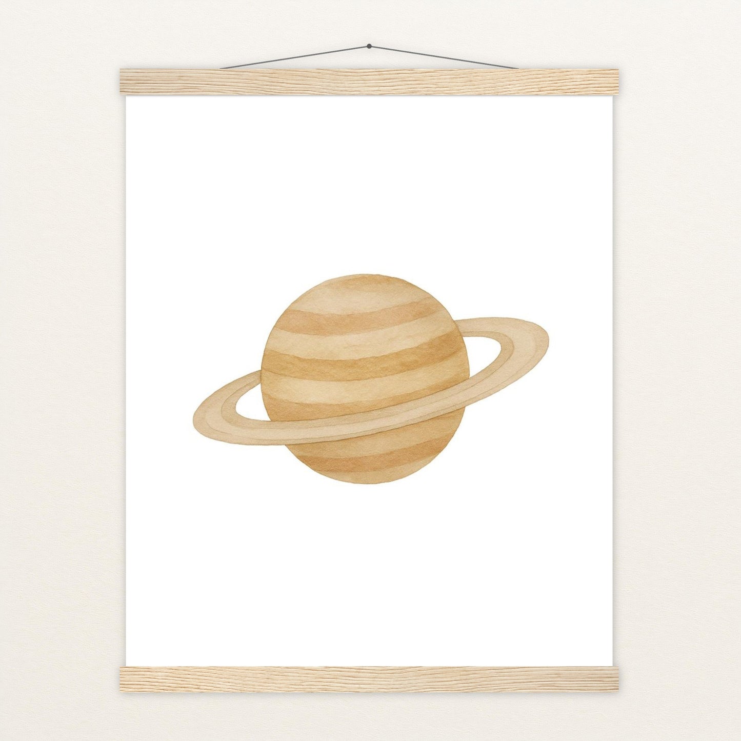 Saturn Poster mit Leisten von tinylearner