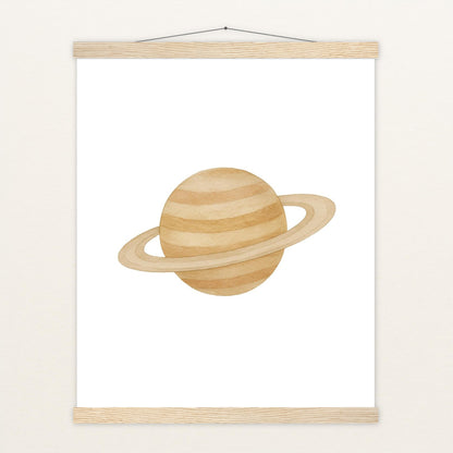 Saturn Poster mit Leisten von tinylearner